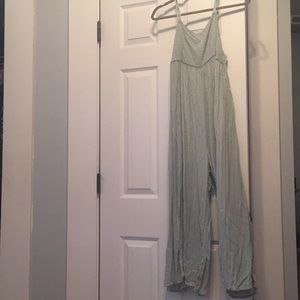 mint Anthropologie jumpsuit